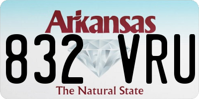 AR license plate 832VRU
