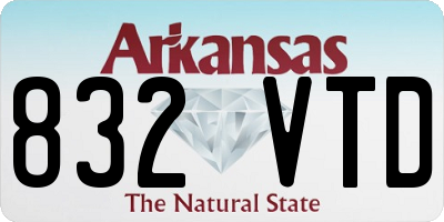 AR license plate 832VTD