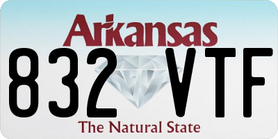 AR license plate 832VTF