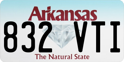 AR license plate 832VTI