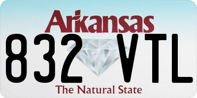 AR license plate 832VTL