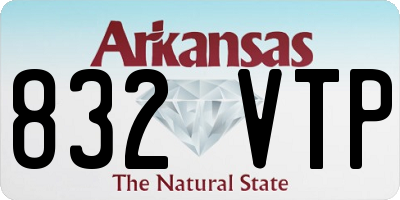 AR license plate 832VTP