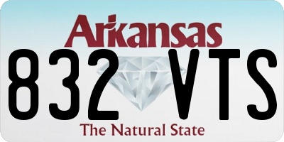 AR license plate 832VTS
