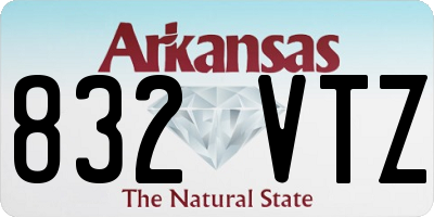 AR license plate 832VTZ