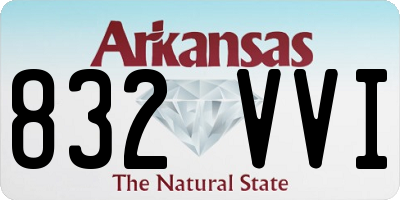 AR license plate 832VVI