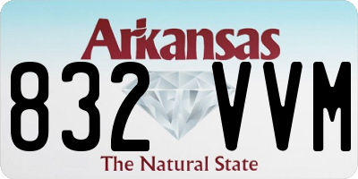 AR license plate 832VVM