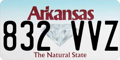 AR license plate 832VVZ