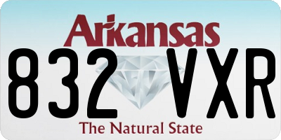 AR license plate 832VXR