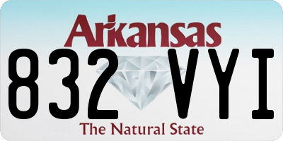 AR license plate 832VYI