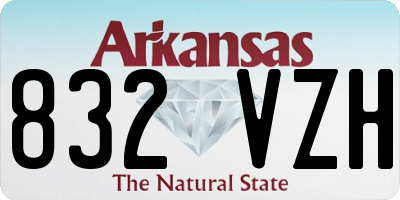AR license plate 832VZH
