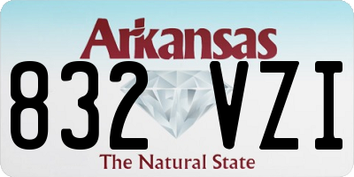 AR license plate 832VZI