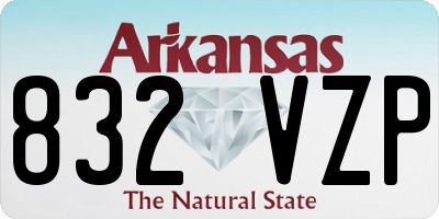 AR license plate 832VZP