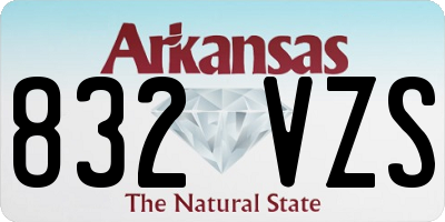 AR license plate 832VZS