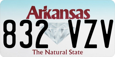 AR license plate 832VZV