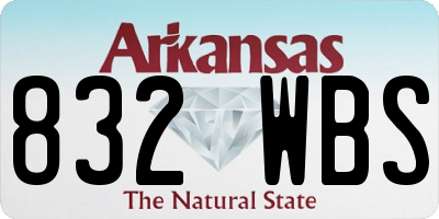 AR license plate 832WBS