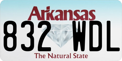 AR license plate 832WDL