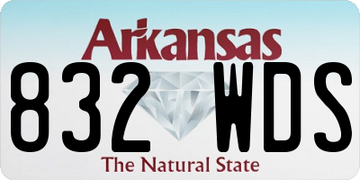 AR license plate 832WDS