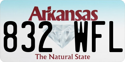 AR license plate 832WFL