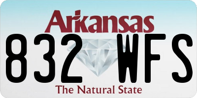 AR license plate 832WFS