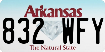 AR license plate 832WFY