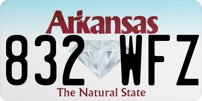 AR license plate 832WFZ
