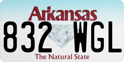 AR license plate 832WGL