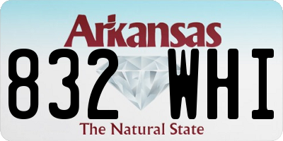 AR license plate 832WHI