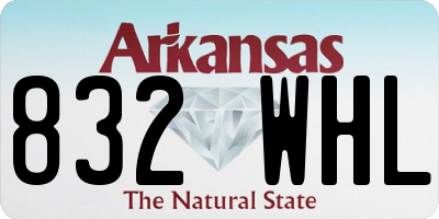 AR license plate 832WHL