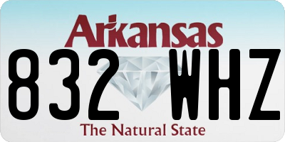 AR license plate 832WHZ