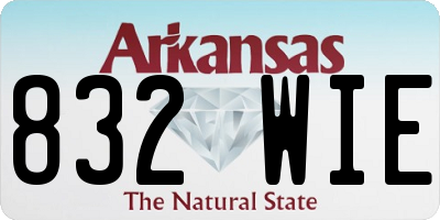 AR license plate 832WIE