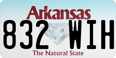 AR license plate 832WIH