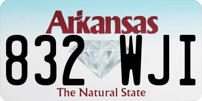 AR license plate 832WJI
