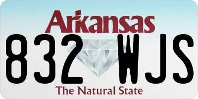 AR license plate 832WJS