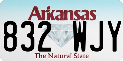 AR license plate 832WJY