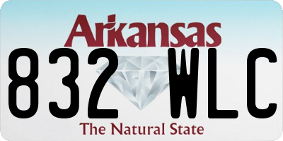 AR license plate 832WLC