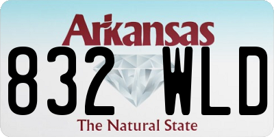 AR license plate 832WLD