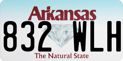 AR license plate 832WLH