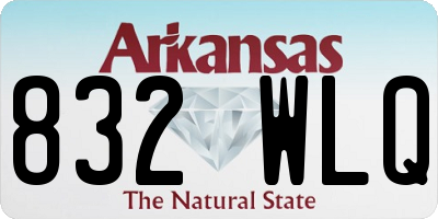 AR license plate 832WLQ