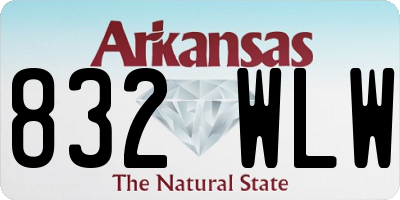 AR license plate 832WLW