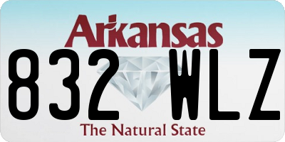 AR license plate 832WLZ