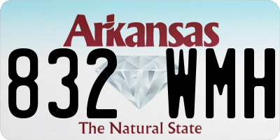 AR license plate 832WMH