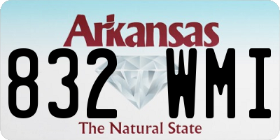 AR license plate 832WMI