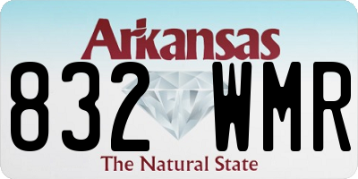 AR license plate 832WMR