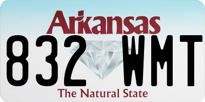 AR license plate 832WMT