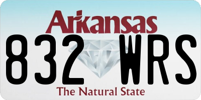 AR license plate 832WRS