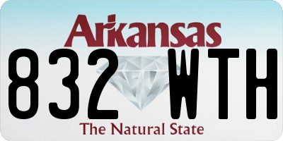 AR license plate 832WTH