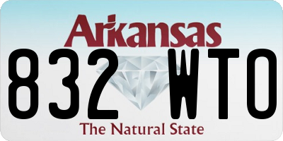 AR license plate 832WTO