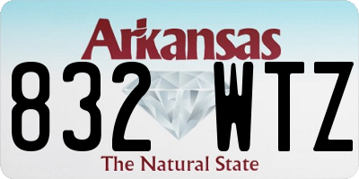 AR license plate 832WTZ
