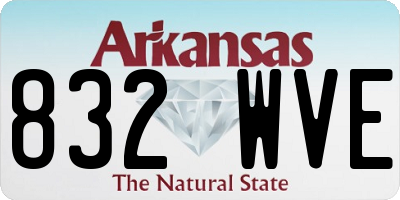 AR license plate 832WVE
