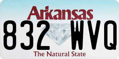 AR license plate 832WVQ